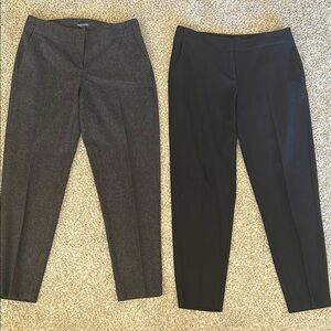 Eileen Fisher Black and Gray Trousers Set